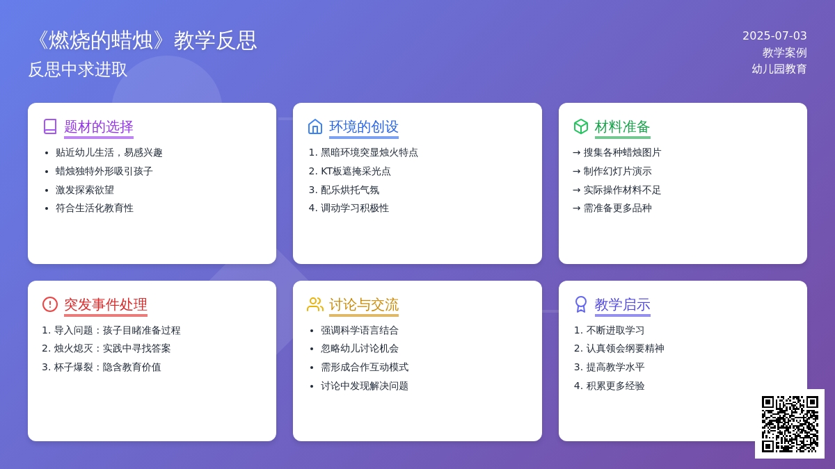 案例：反思中求进取