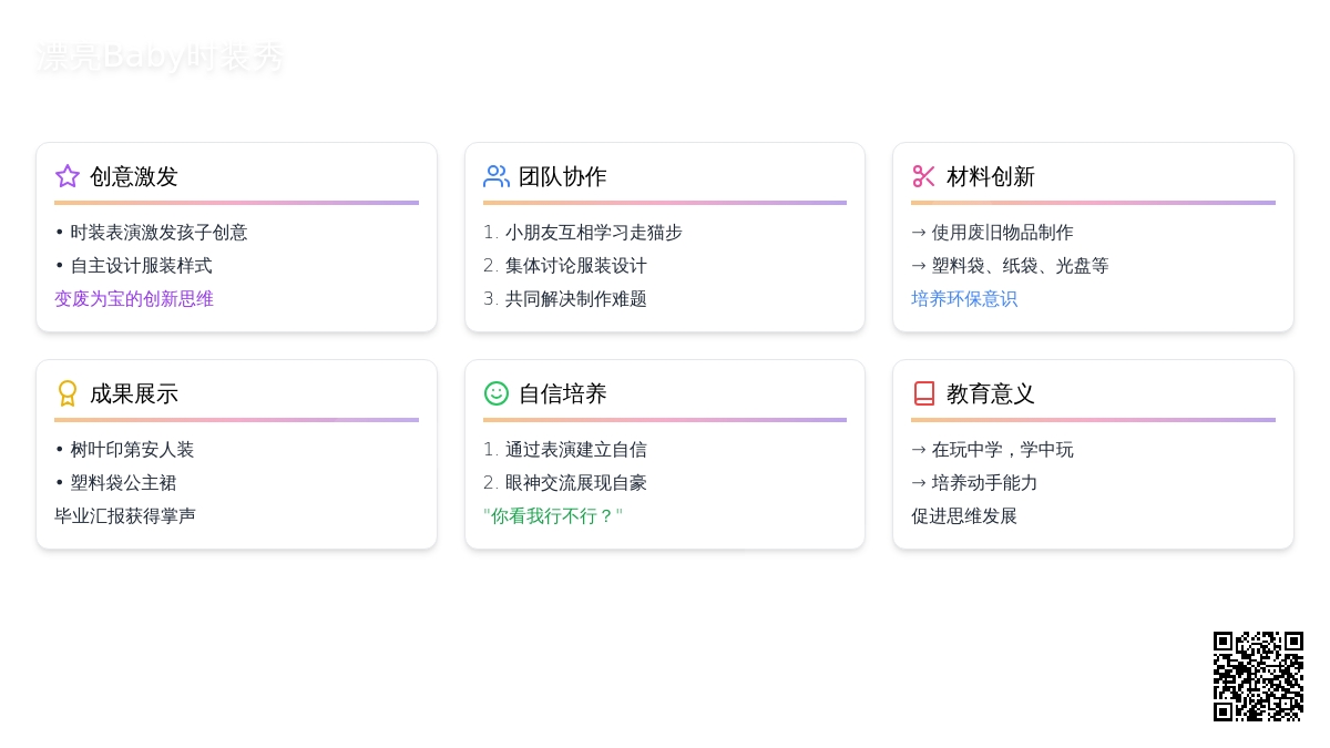 案例:漂亮Baby时装秀