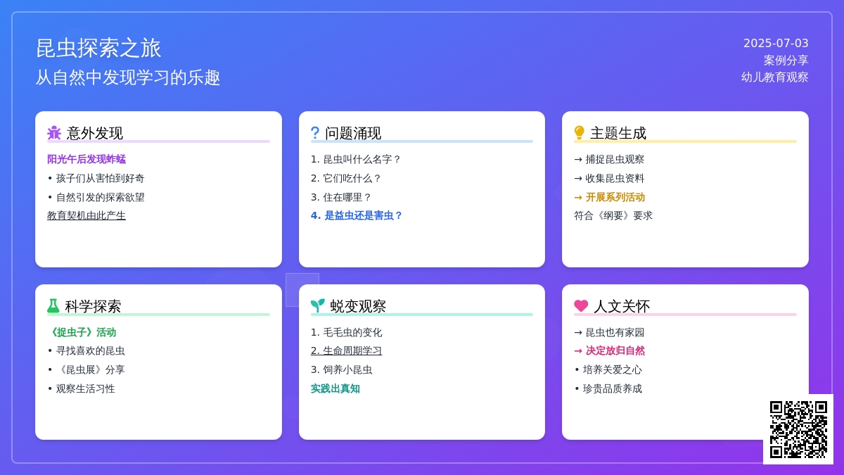 案例:在一次昆虫探索活动中想到的……