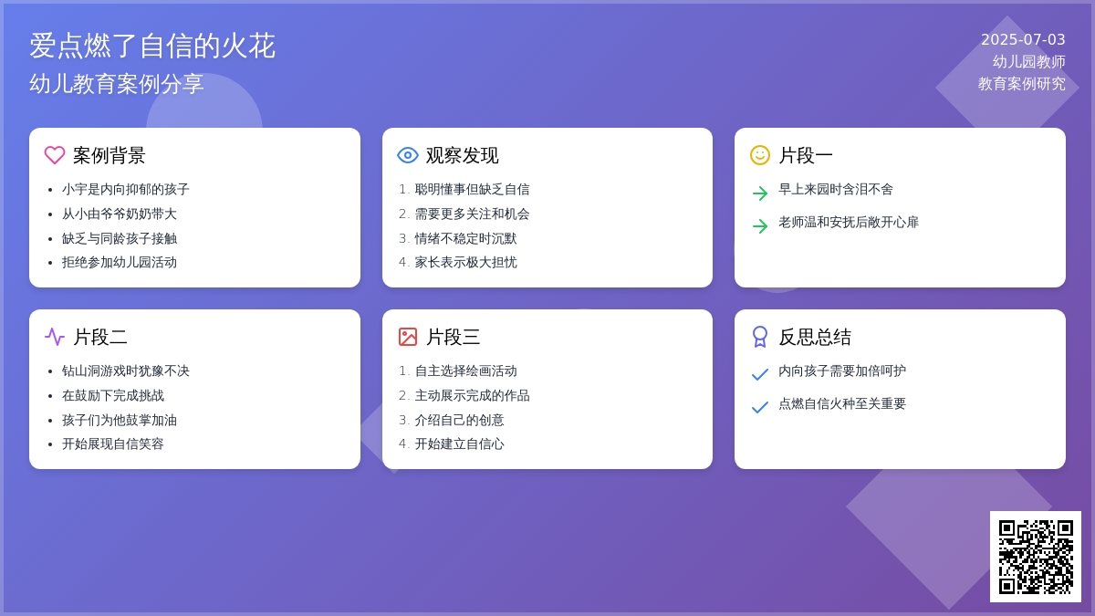 案例:爱点燃了自信的火花