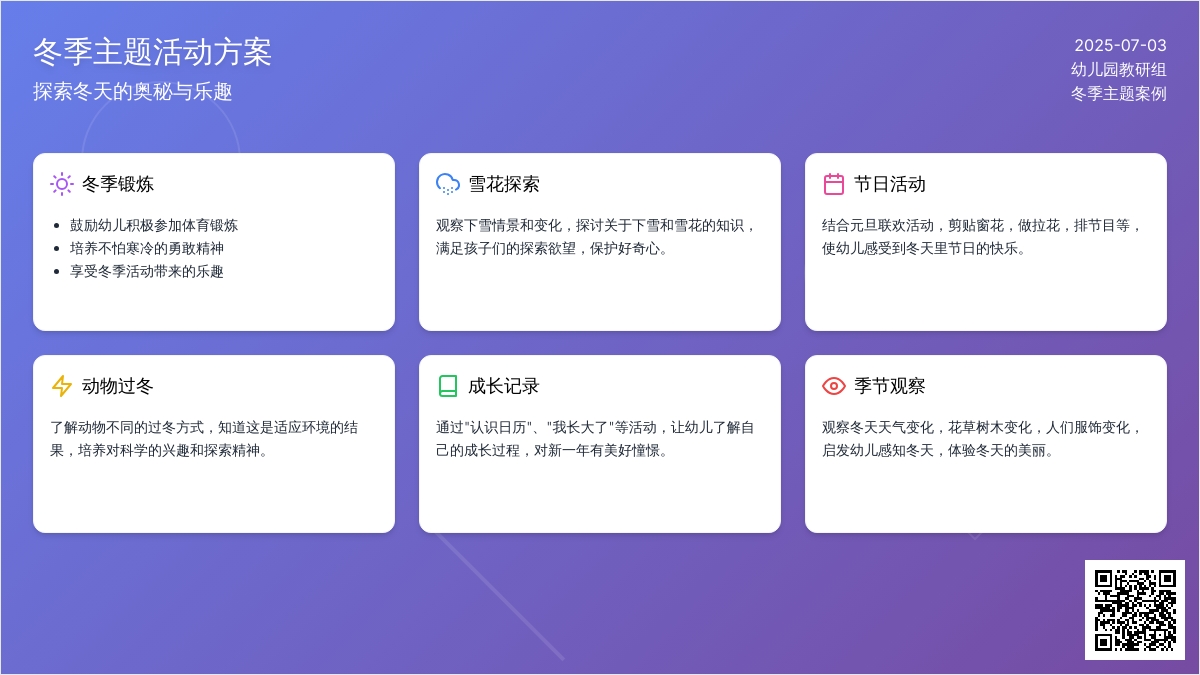 案例：“ 冬天”的主题反思