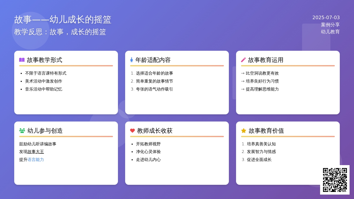 案例：教学反思：故事，成长的摇篮