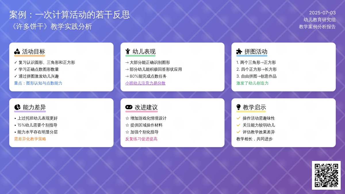 案例：一次计算活动的若干反思