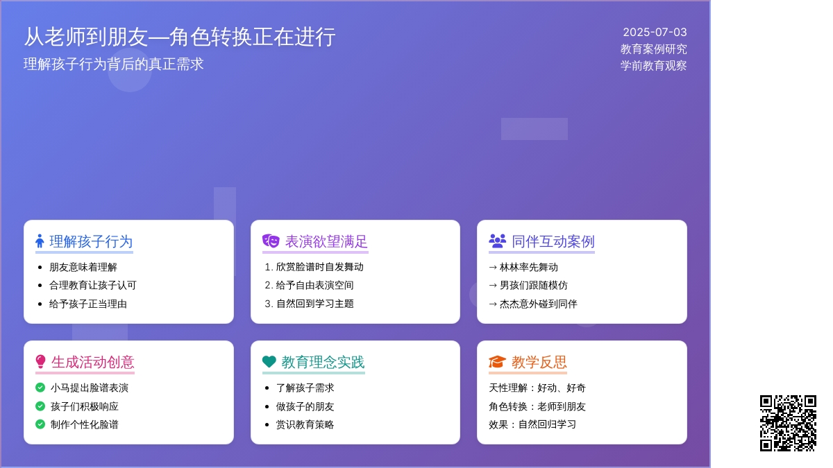 案例：从老师到朋友―角色转换正在进行