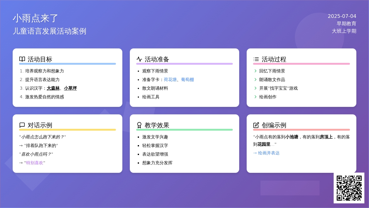 案例：小雨点来了