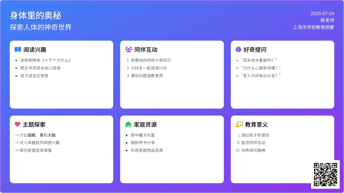 身体里的奥秘