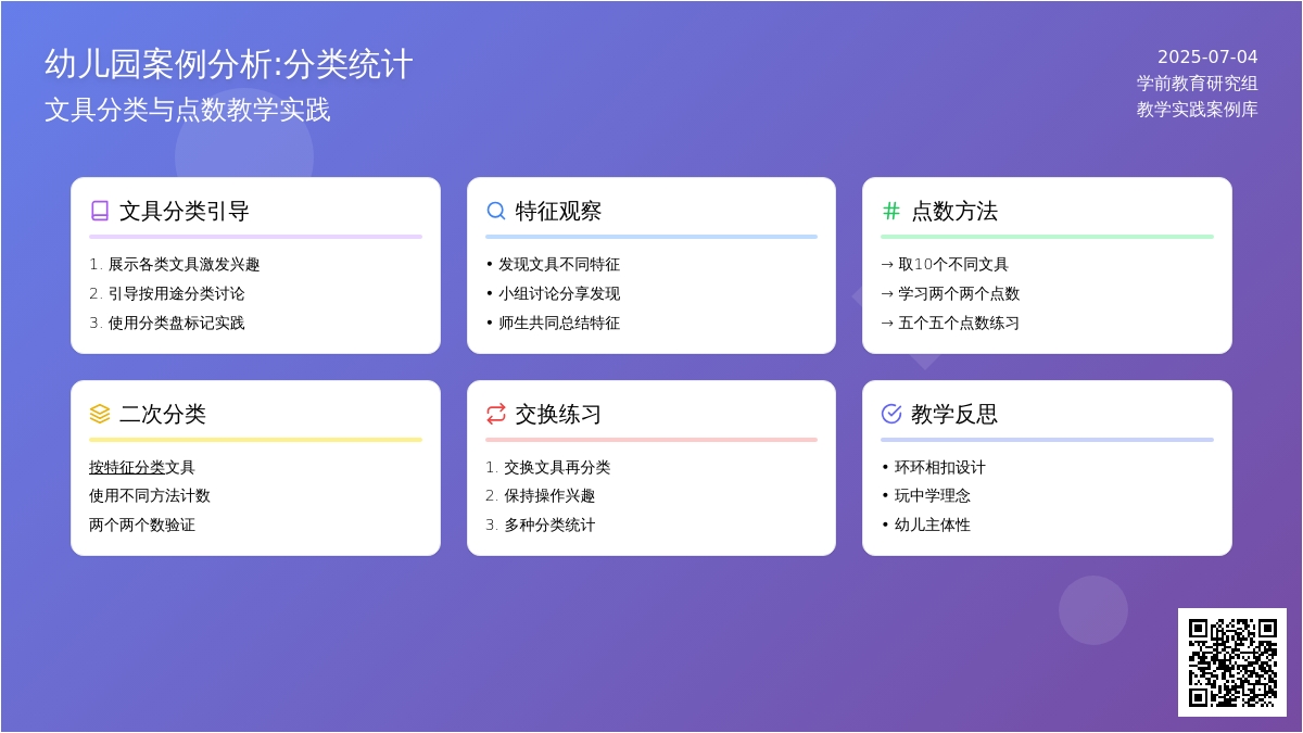 幼儿园案例分析:分类统计