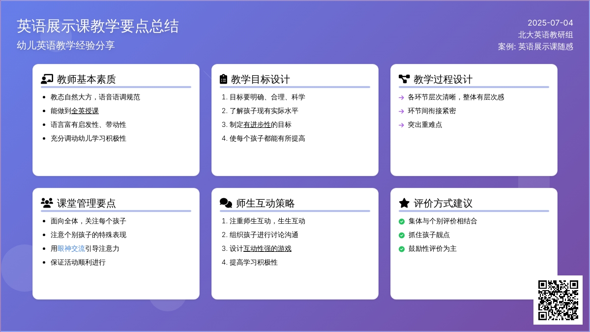 案例：英语展示课随感