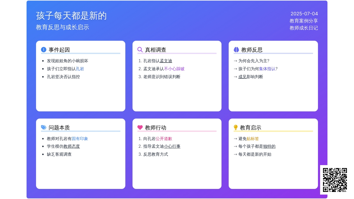孩子每天都是新的