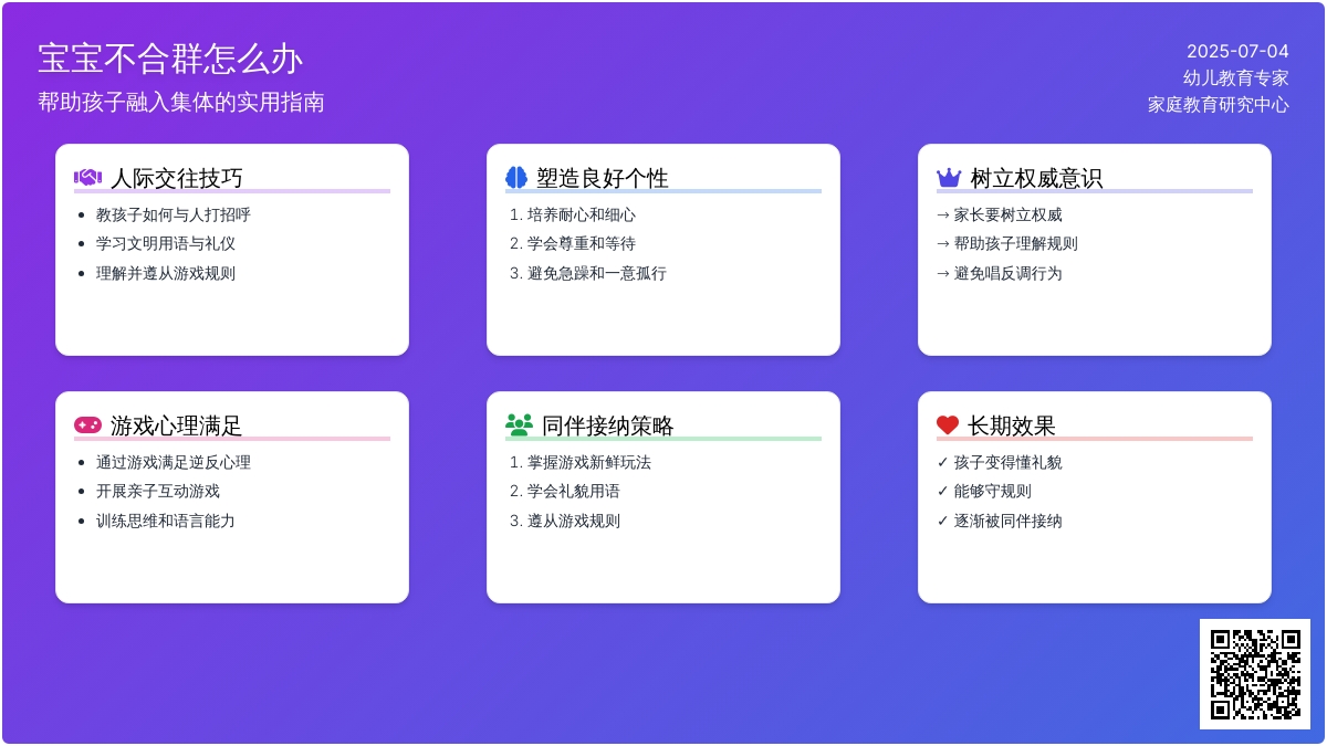 孩子不合群怎么办