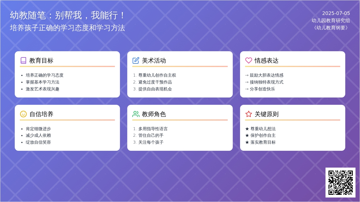 幼教随笔：别帮我，我能行！