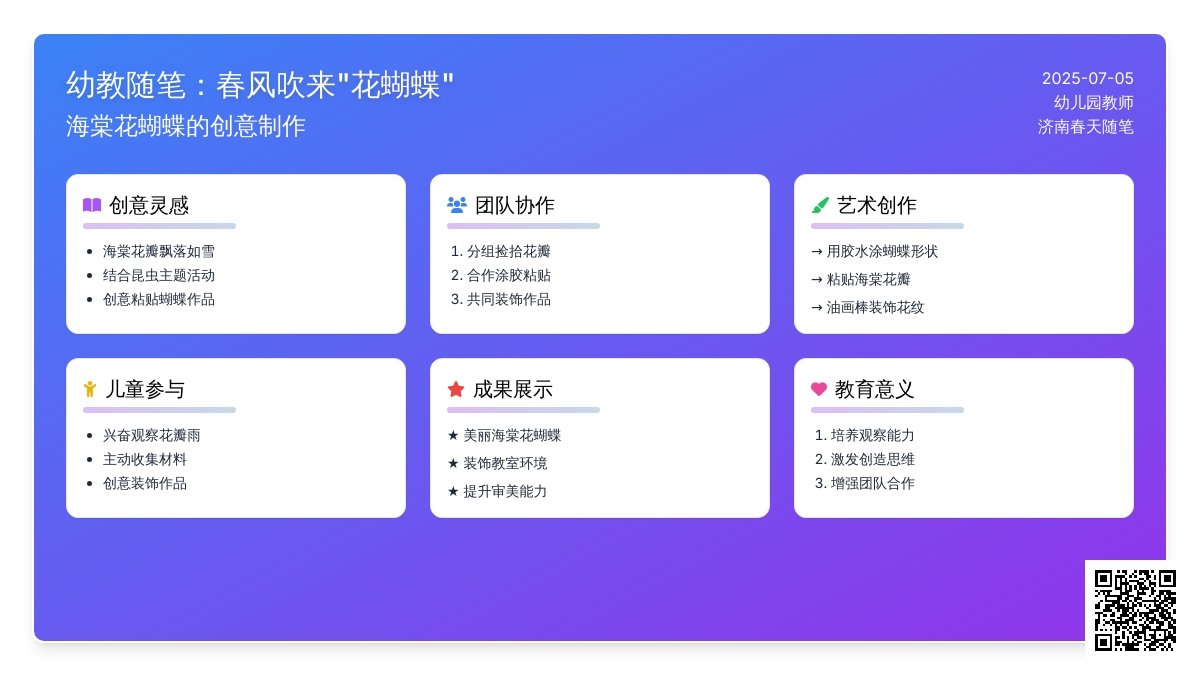 幼教随笔：春风吹来“花蝴蝶”
