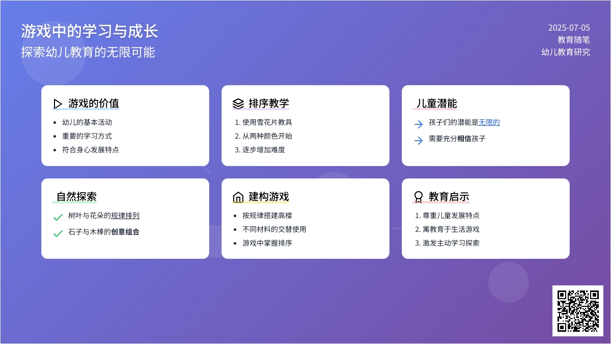 教育随笔:在游戏中学习