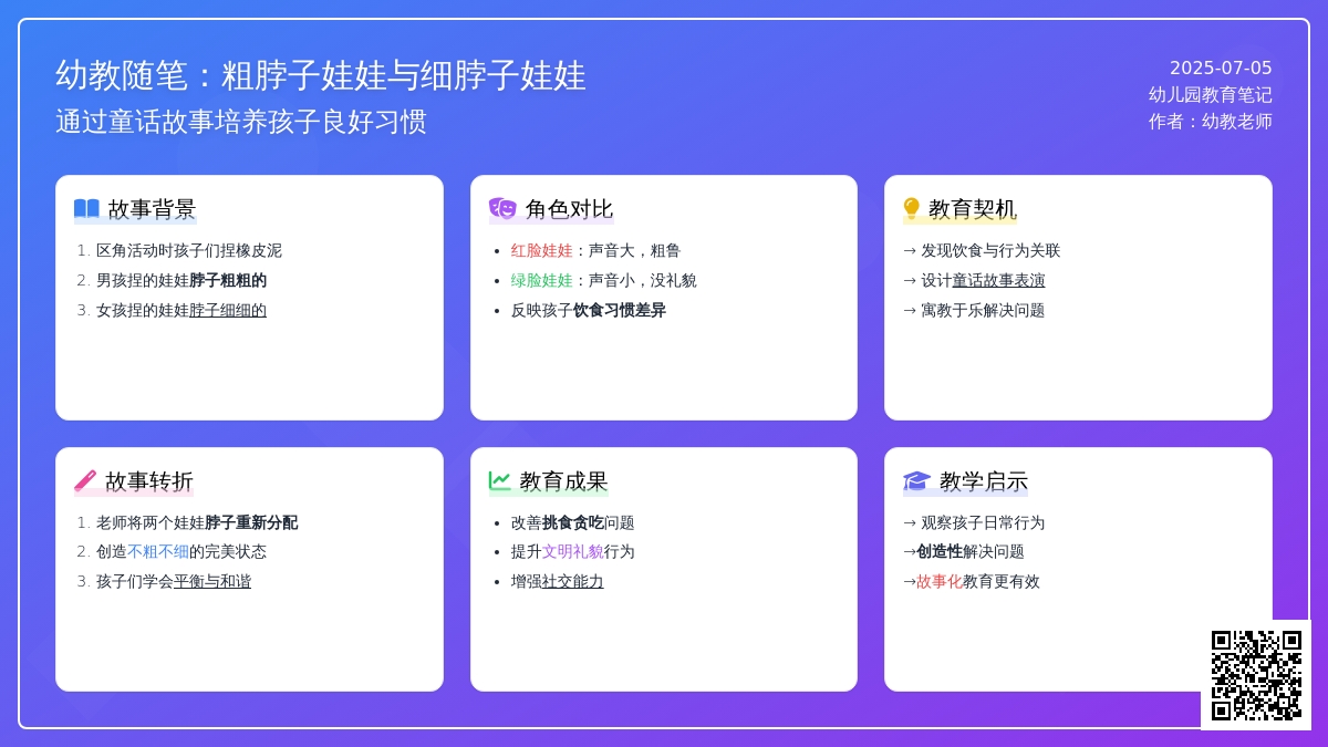 幼教随笔：粗脖子娃娃与细脖子娃娃