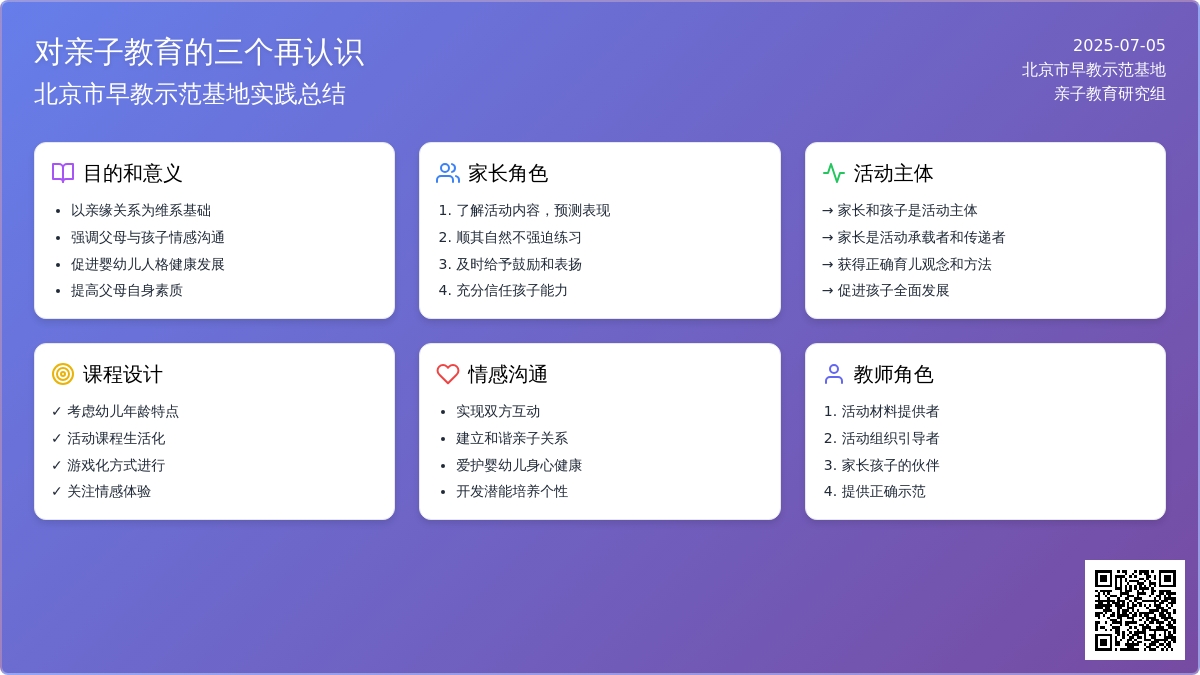 对亲子教育的三个再认识