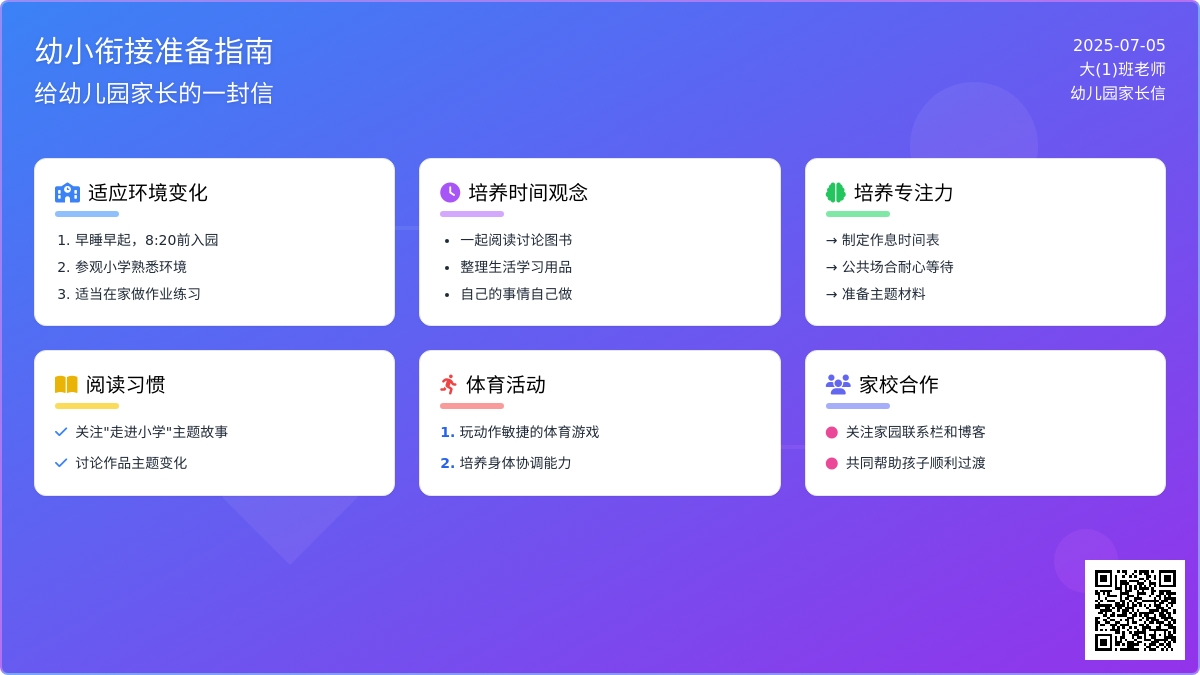 给幼儿园家长的一封信