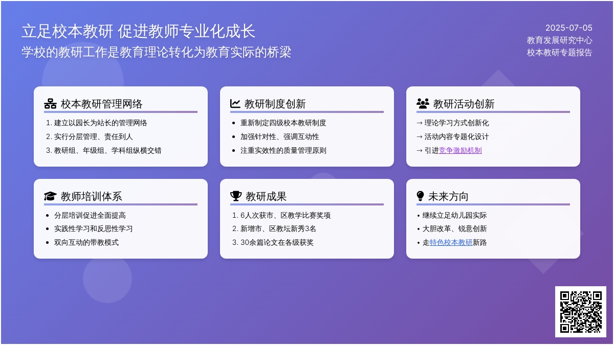 立足校本教研 促进教师专业化成长