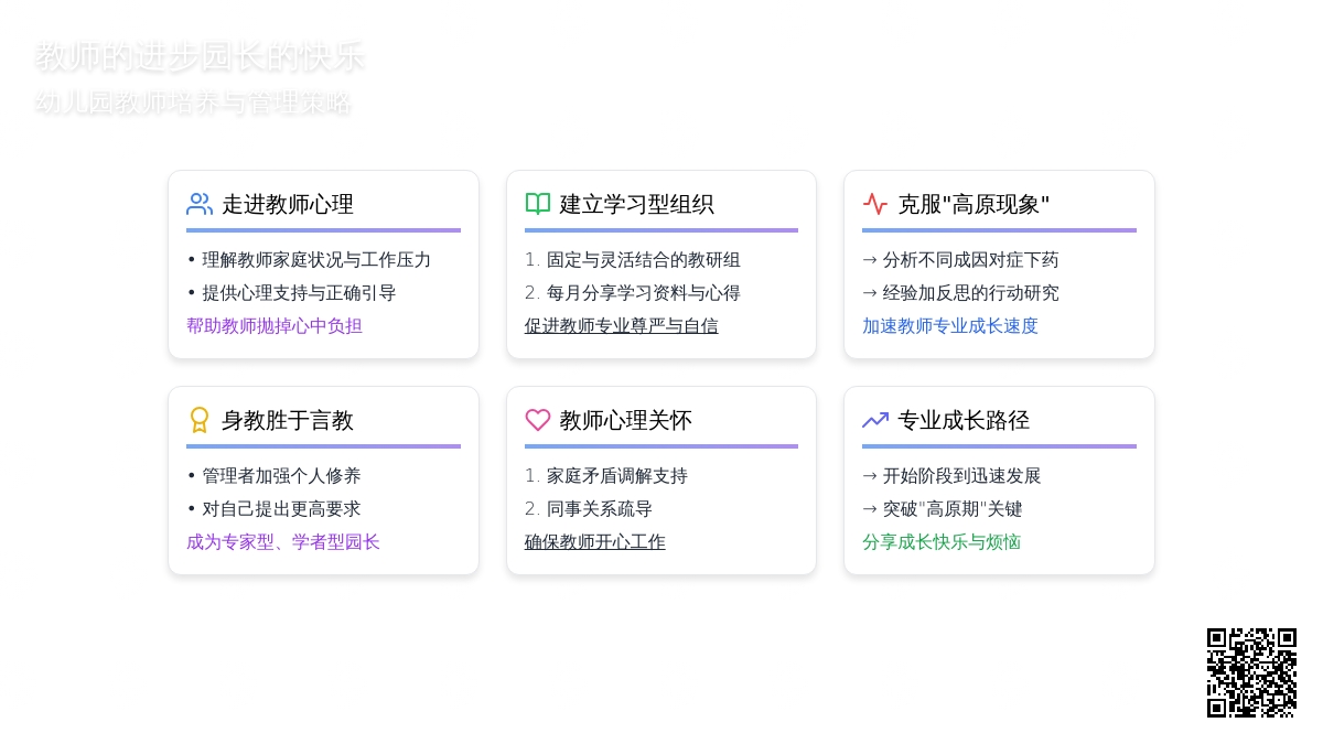 教师的进步园长的快乐