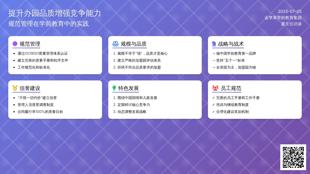 提升办园品质增强竞争能力