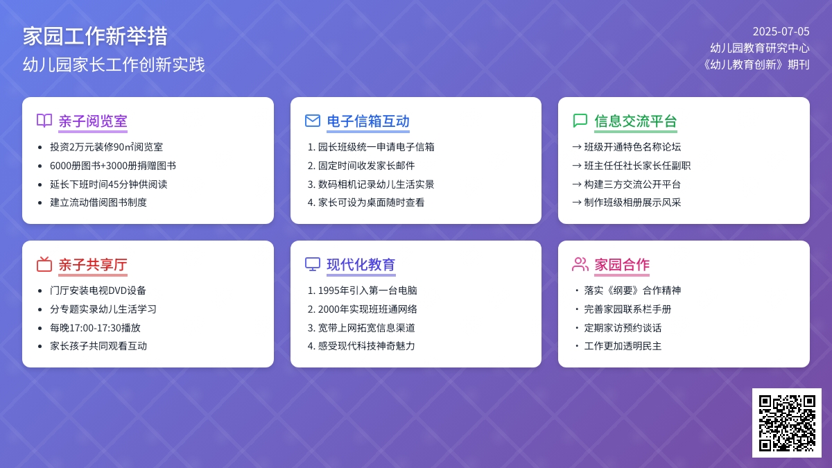 家园工作新举措