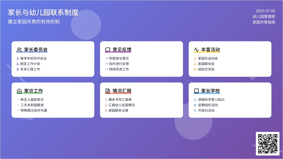 家园联系制度