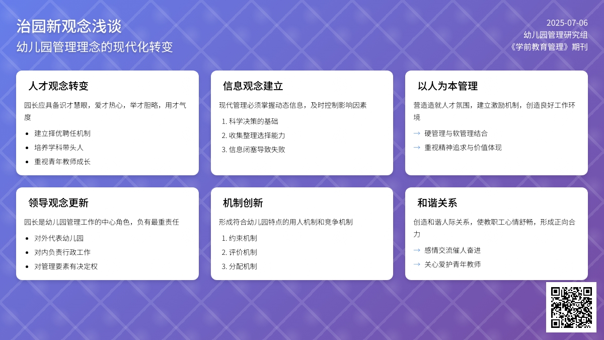 治园新观念浅谈
