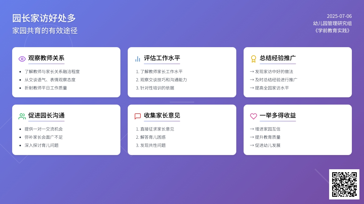 园长家访好处多