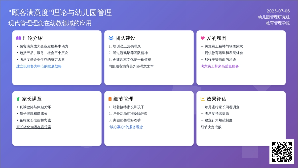 “顾客满意度”理论与幼儿园管理