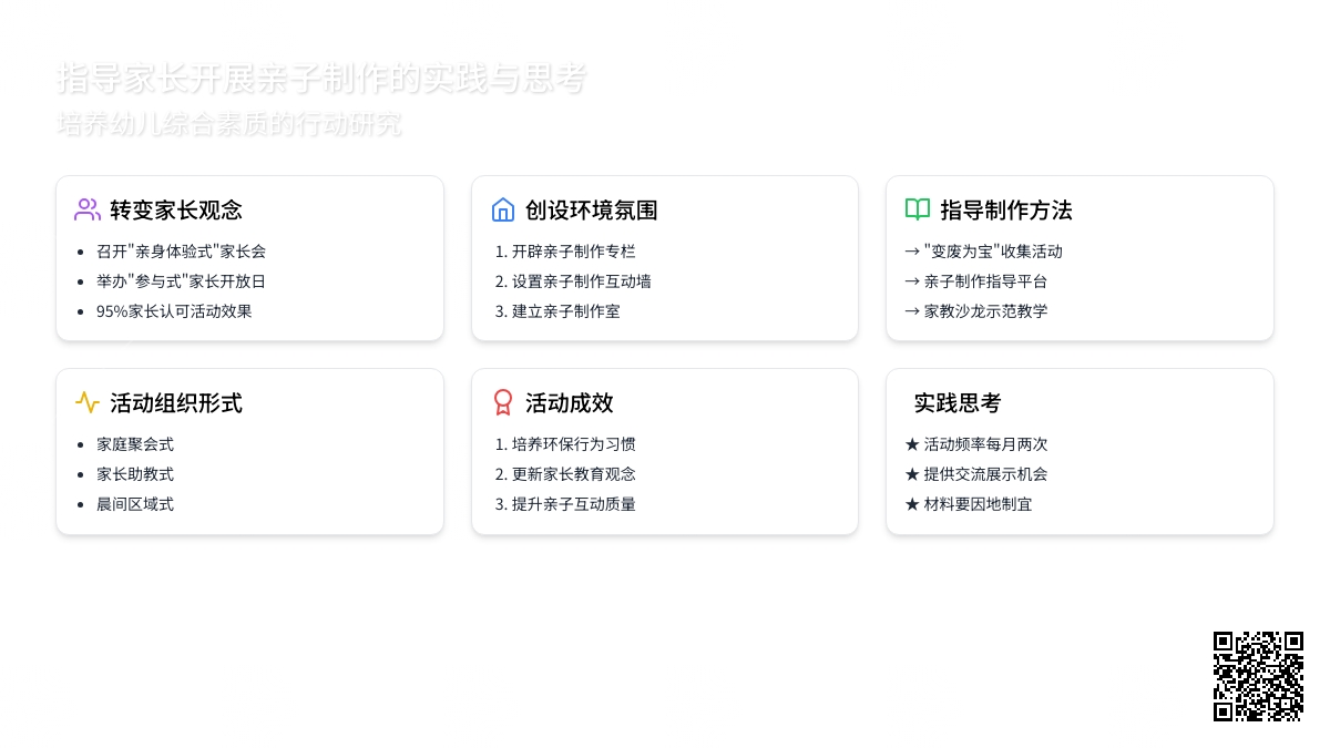 指导家长开展亲子制作的实践与思考