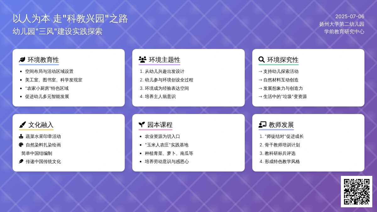 以人为本 走“科教兴园”之路