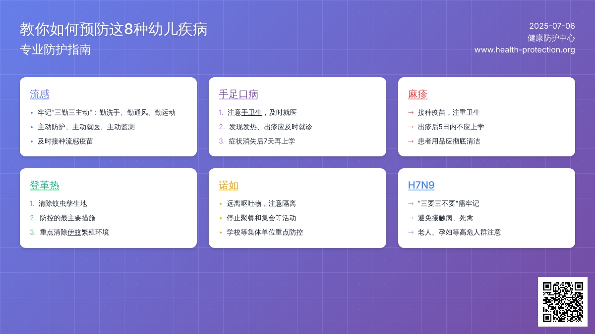 教你如何预防这8种幼儿疾病