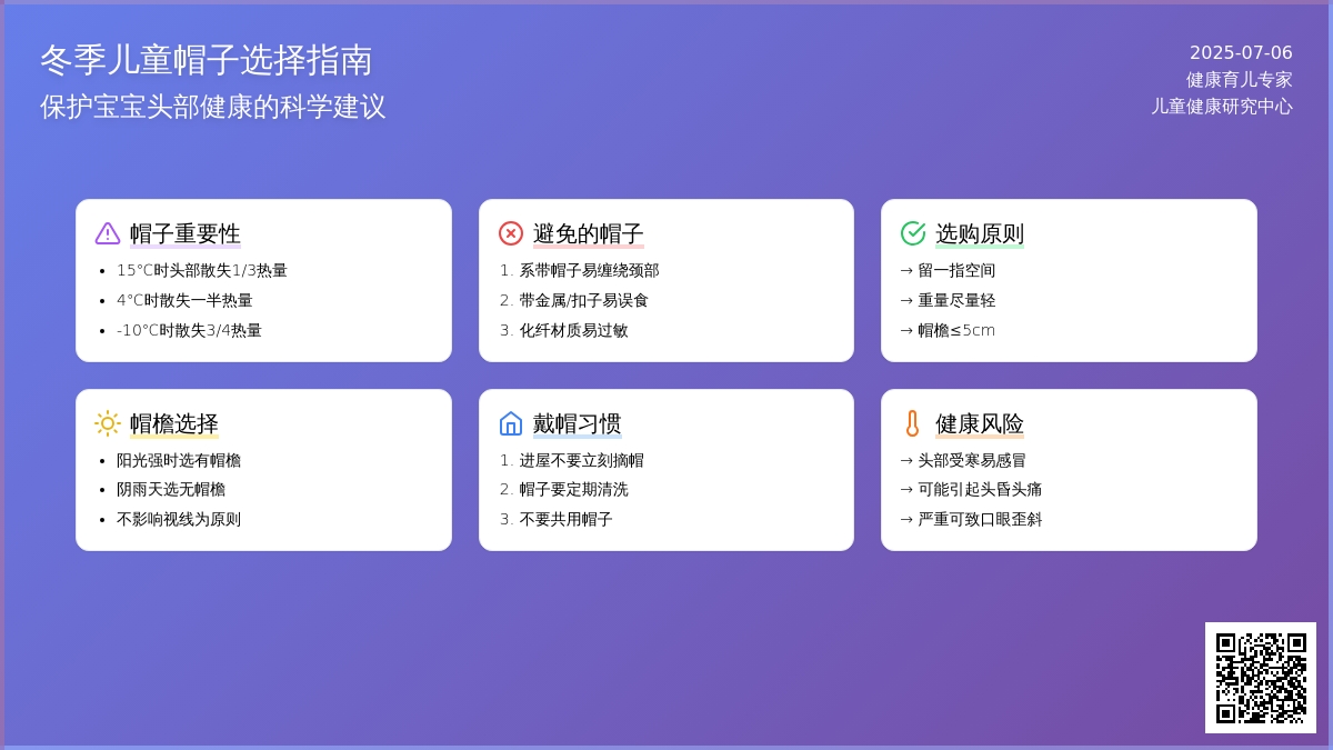 就算再冷，也别给孩子戴这3种帽子