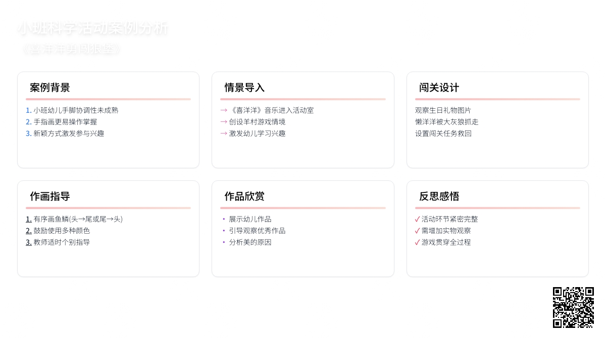 小班科学活动案例分析《喜洋洋勇闯狼堡》