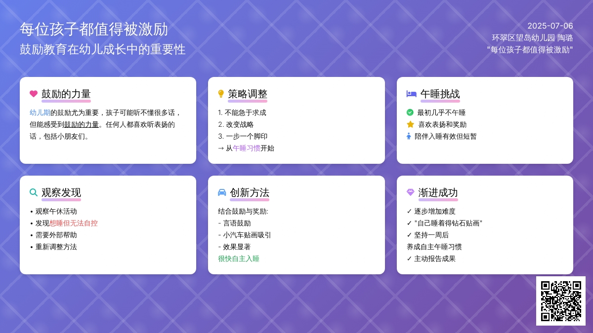 每位孩子都值得被激励