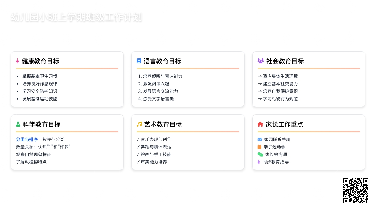 幼儿园小班上学期班级工作计划3篇