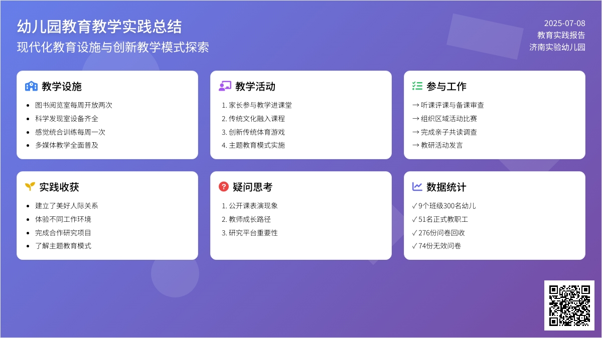 关于幼儿园实践个人总结2020