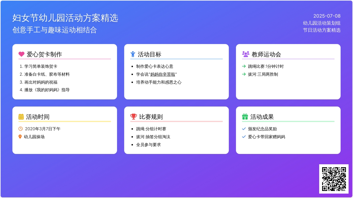 2020幼儿园妇女节活动方案精选5篇