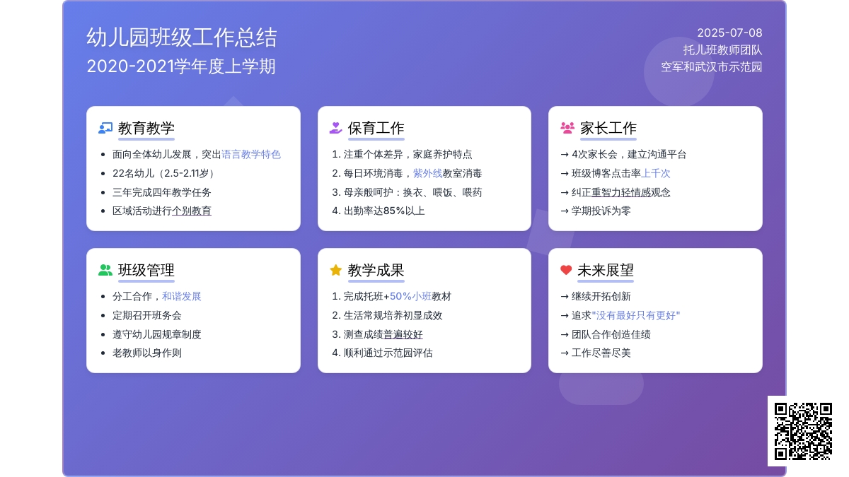 2020―2020学年度上学期幼儿园班级工作总结