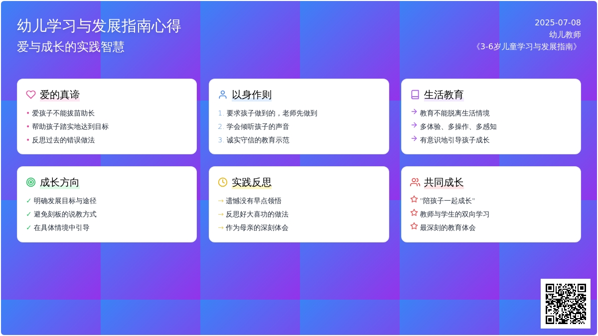 幼儿学习指南学习心得400字