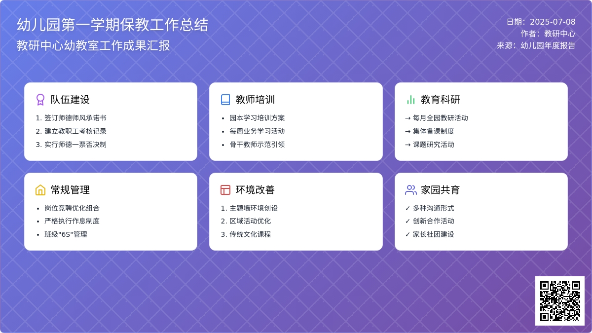 关于幼儿园第一学期保教工作的总结