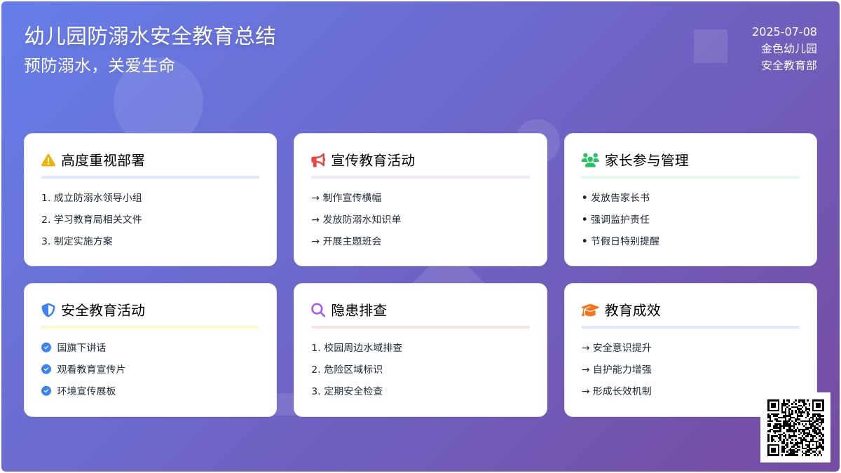 幼儿园防溺水活动总结大全