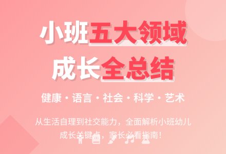 幼儿园小班下学期五大领域总结-幼师课件网