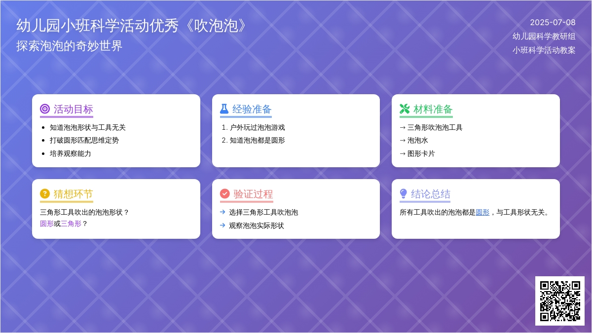 幼儿园小班科学活动优秀教案《吹泡泡》