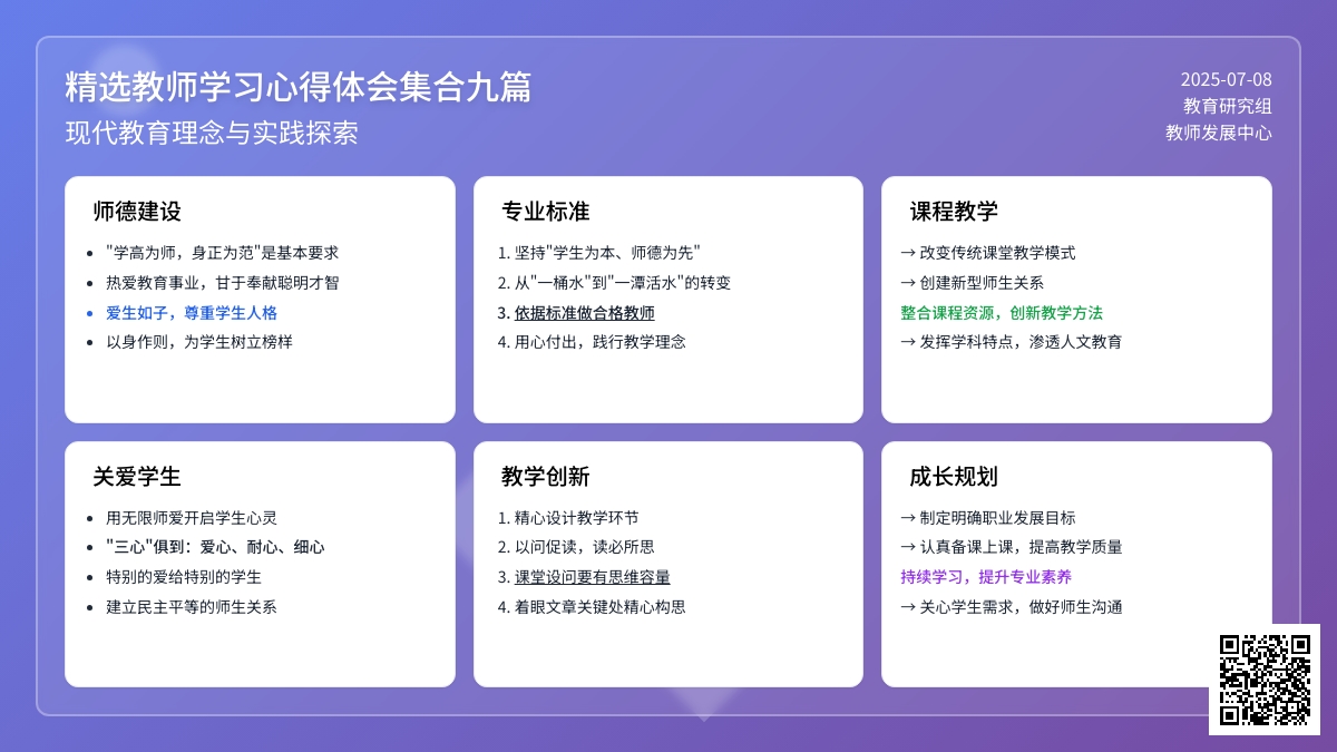 精选教师学习心得体会集合九篇