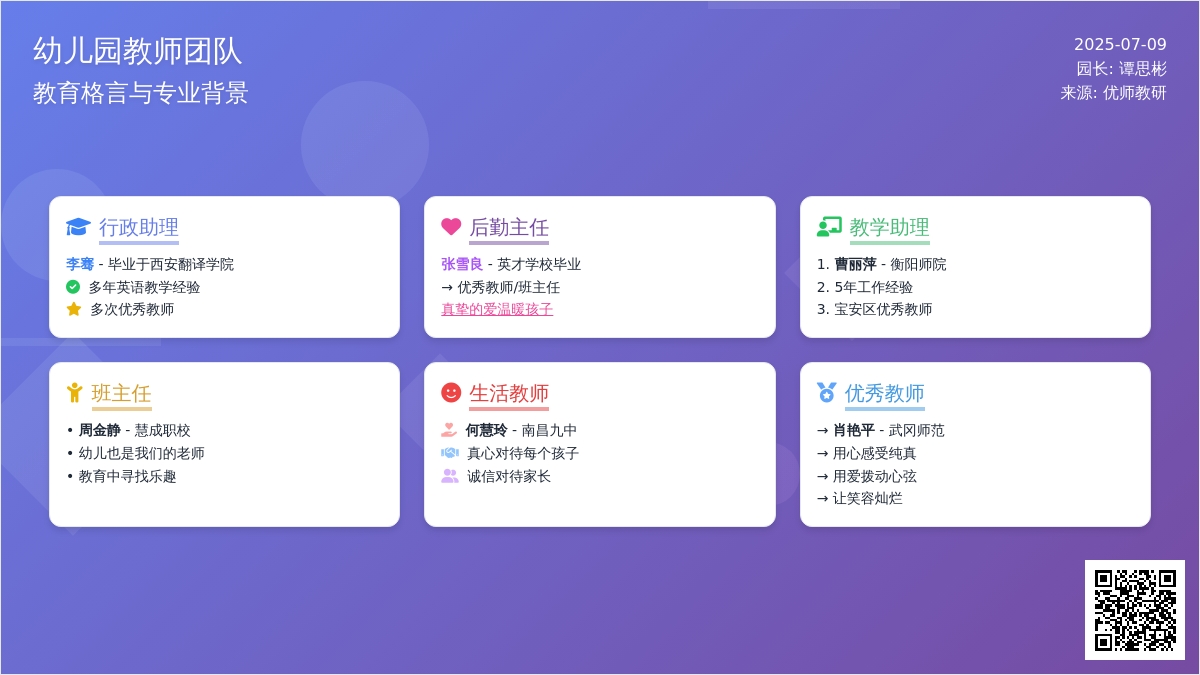 幼儿园老师教育格言 -格言