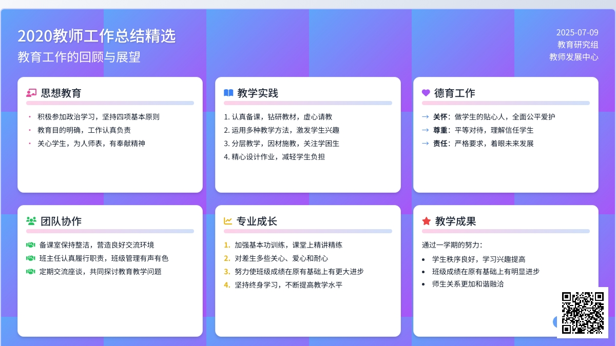 2020教师工作总结（精选18篇）