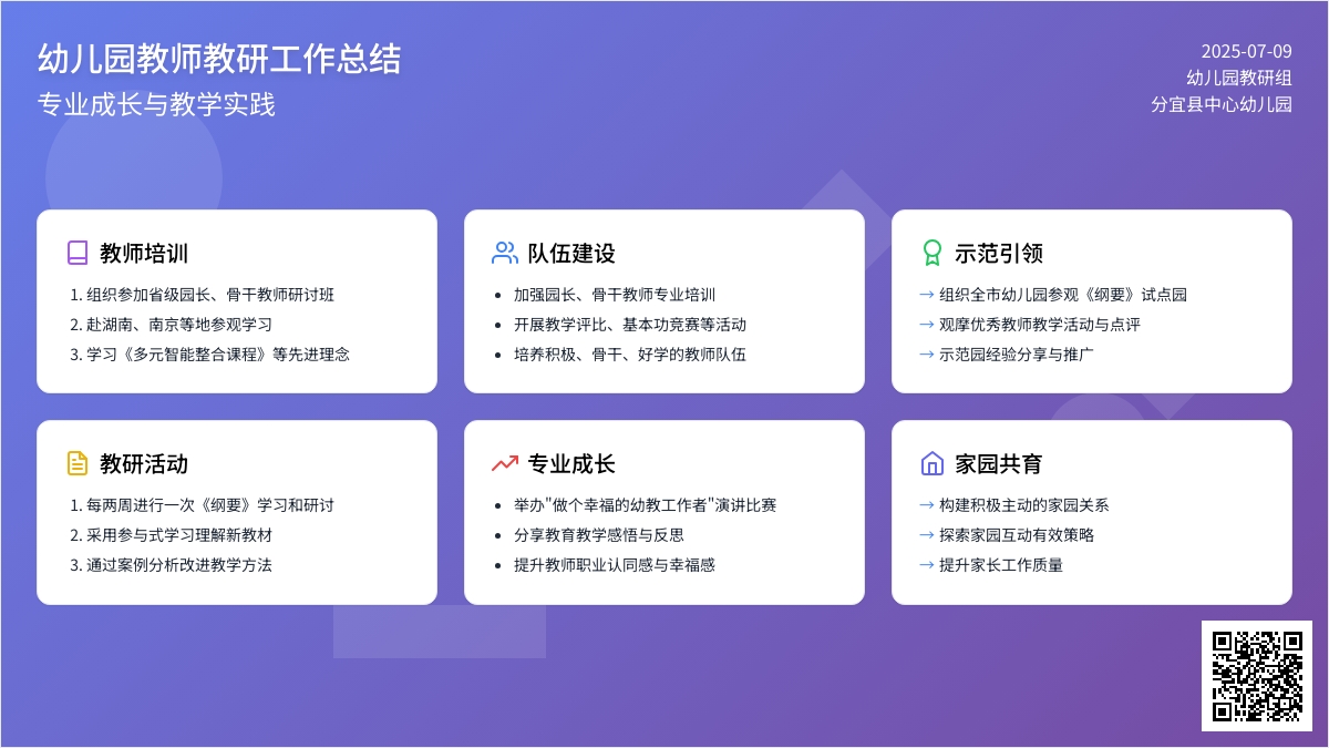 幼儿园教师的教研工作总结范文（通用10篇）