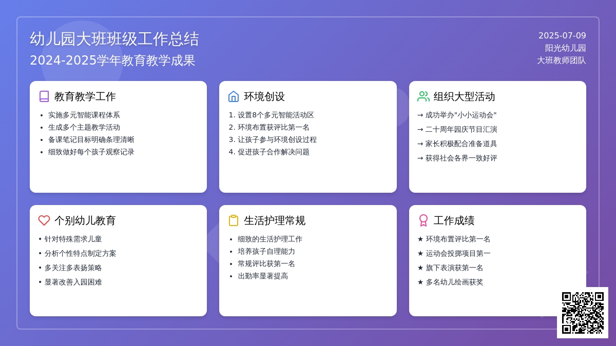 幼儿园大班班级班级工作总结范文