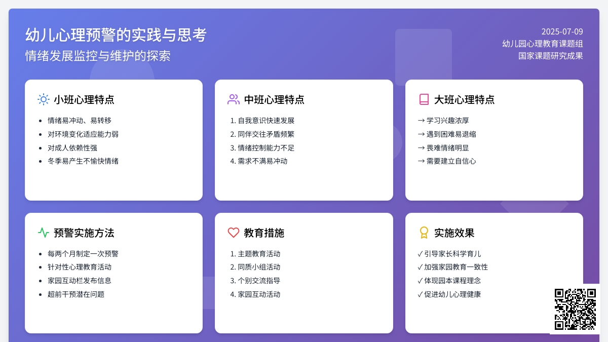 幼儿心理预警的实践与思考优秀论文