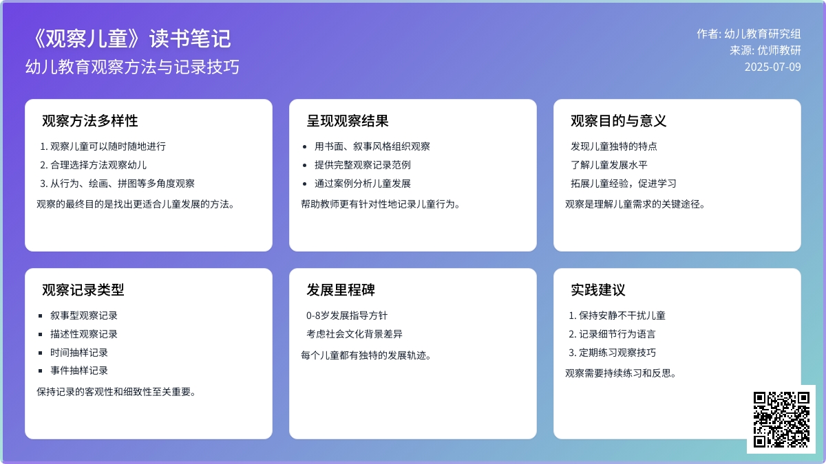 《观察儿童》读书笔记